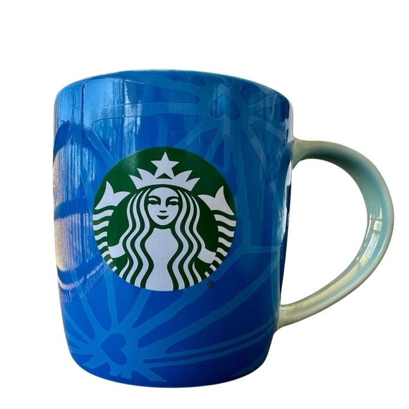 Starbucks Other - Starbucks Blue Web With Hearts 11oz Mug 2022​​​​